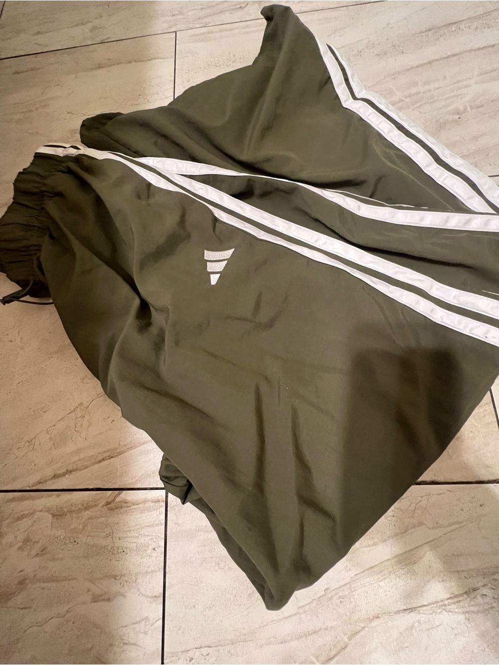 Adidas Parachute Track Pants with White Stripes